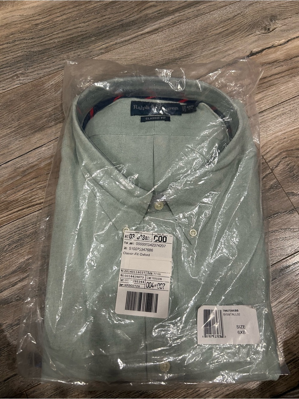 BRand new polo Ralph Lauren men’s 6XB longsleeve